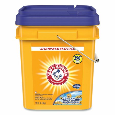 ARM & HAMMER Powder Laundry Detergent, Crisp Clean, 18 lb Pail 3320001001